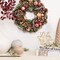 13.5" Frosted Christmas Wreath with Pinecones Twigs and Thistle Unlit